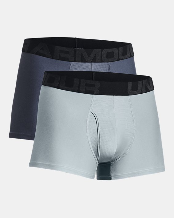 Men's UA Tech™ 3" Boxerjock® – 2-Pack in Gray image number 2